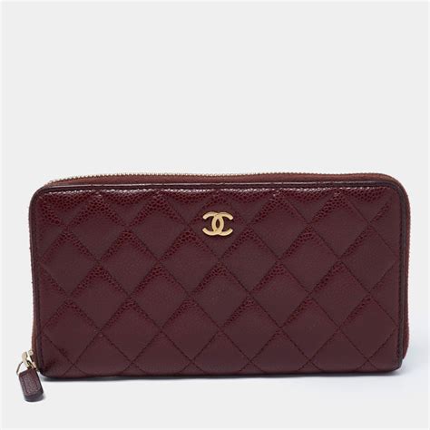 classic long wallet chanel|chanel zipped wallet small.